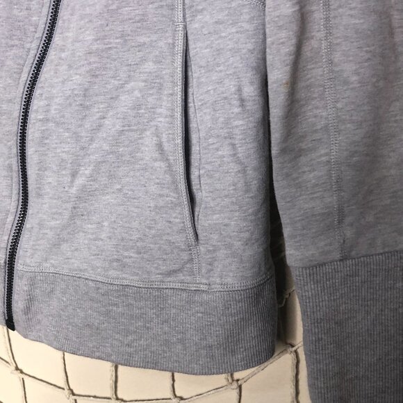 LUCY Women's Hatha Flow Yoga Grey Asymmetrical Zip Workout Jacket XS - Picture 6 of 10